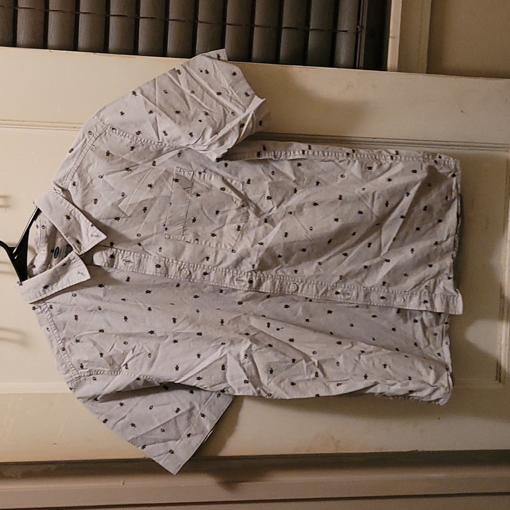 Kids old navy Grey button up shirt